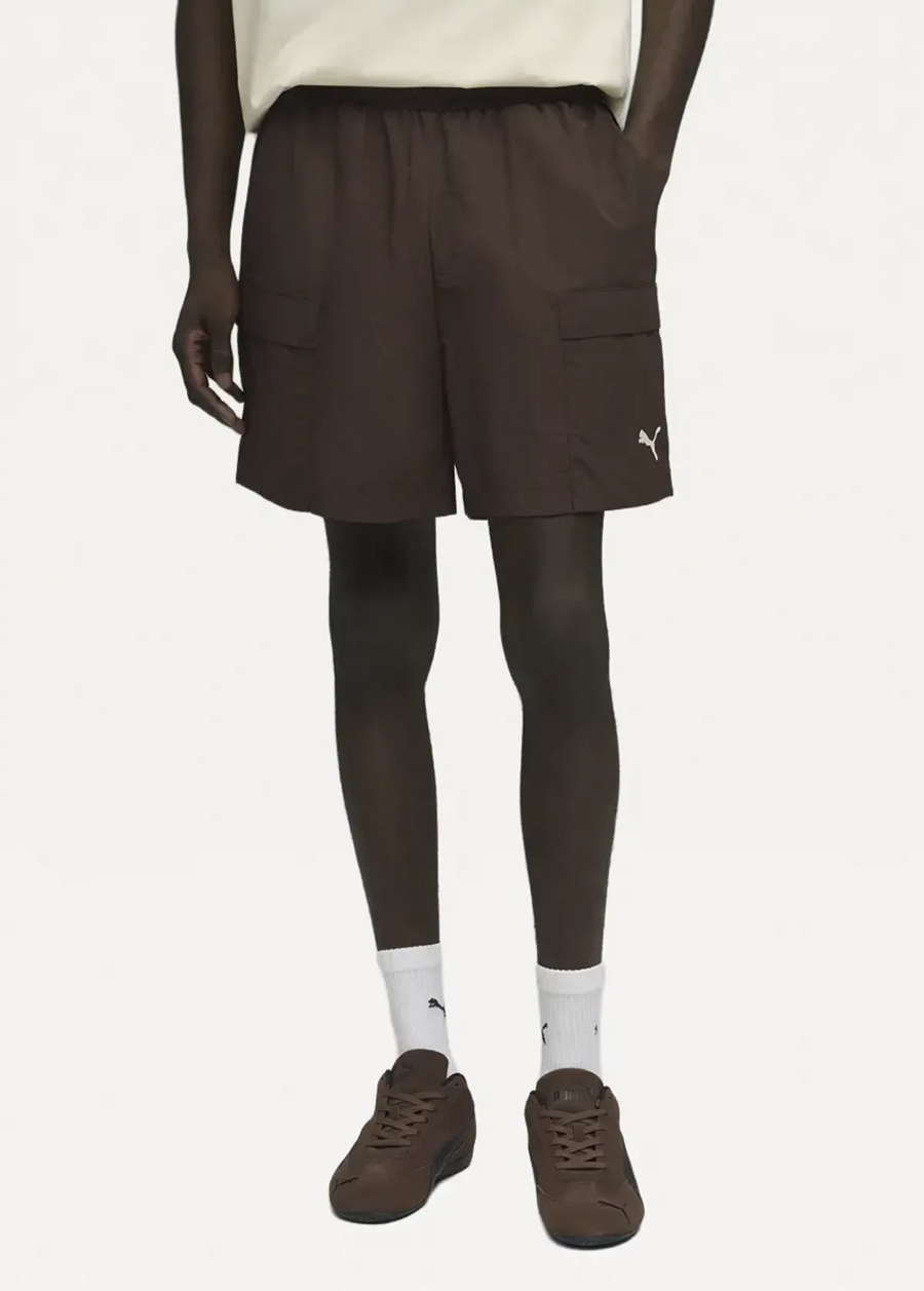 Спортивные шорты мужские PUMA WARDROBE ESS Cargo Shorts Chocolate Brown
