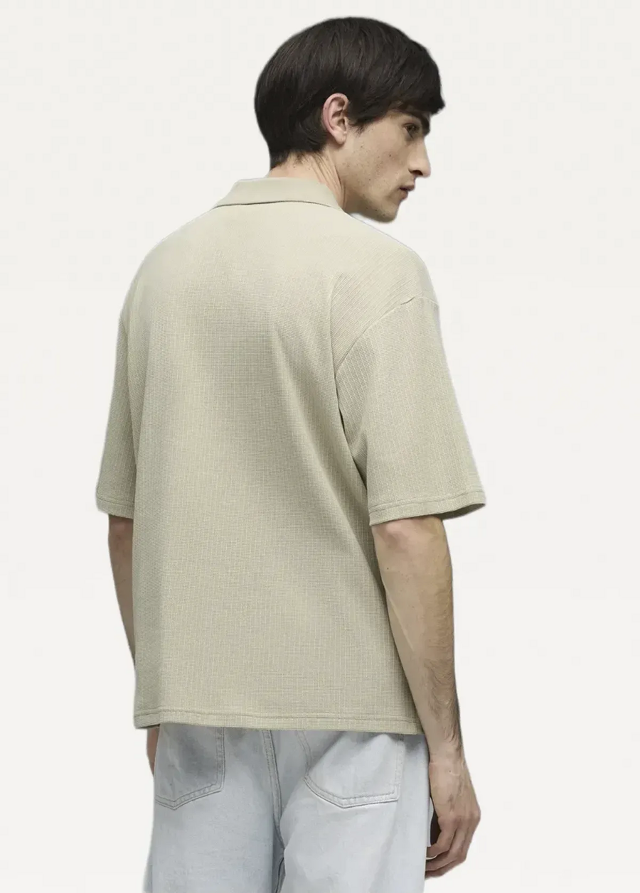 Поло чоловіче PUMA WARDROBE ESS Boxy Polo Pebble Gray