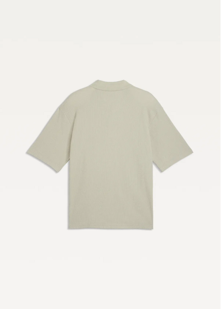 Поло чоловіче PUMA WARDROBE ESS Boxy Polo Pebble Gray