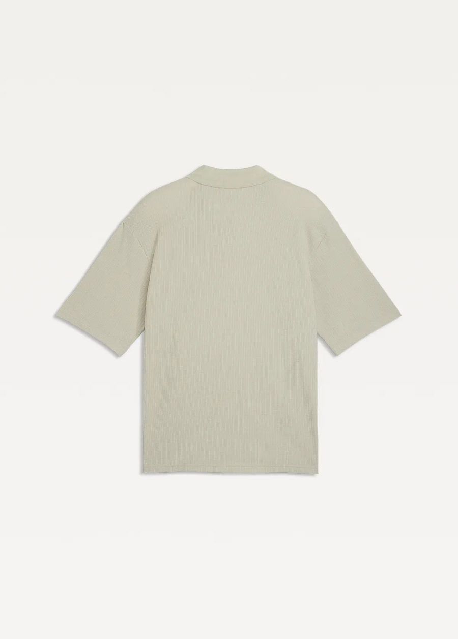 Поло чоловіче PUMA WARDROBE ESS Boxy Polo Pebble Gray