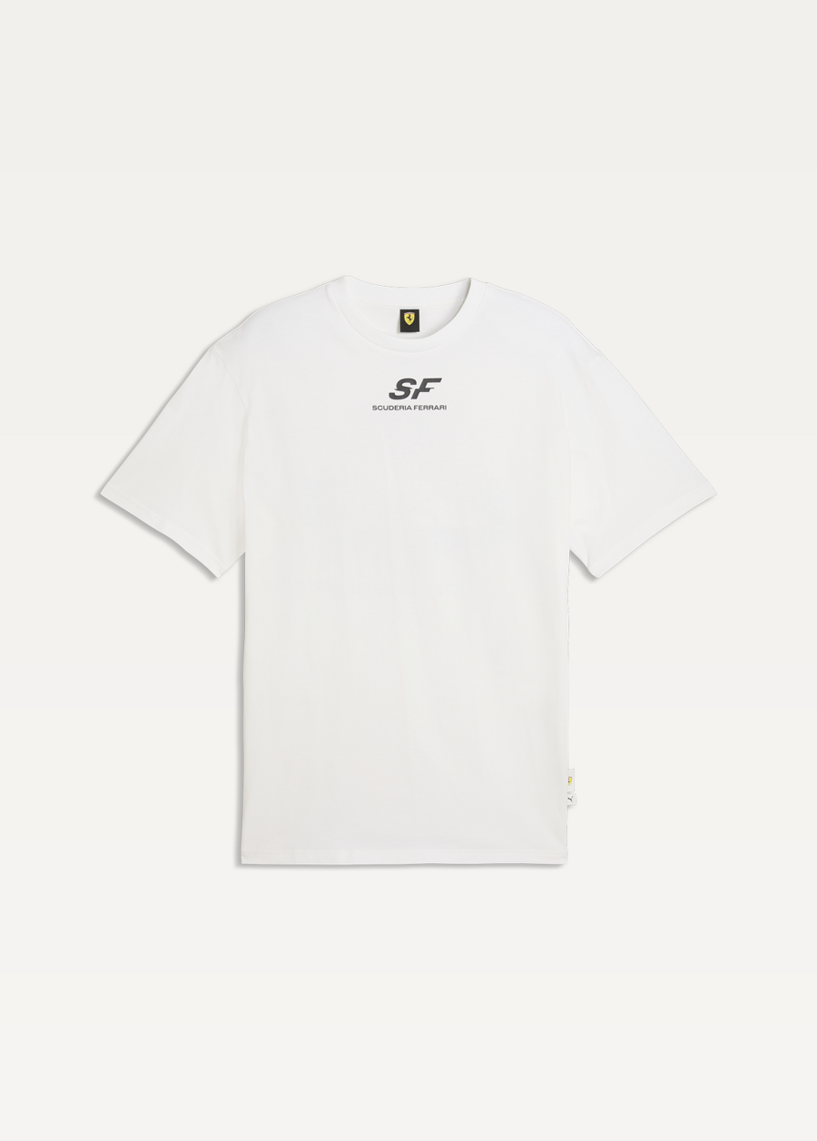 Футболка чоловіча PUMA Ferrari Car Graphic Tee II белого цвета