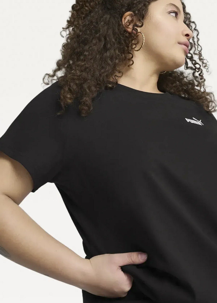 Футболка женская PUMA ESS Small No. 1 Logo Tee черного цвета