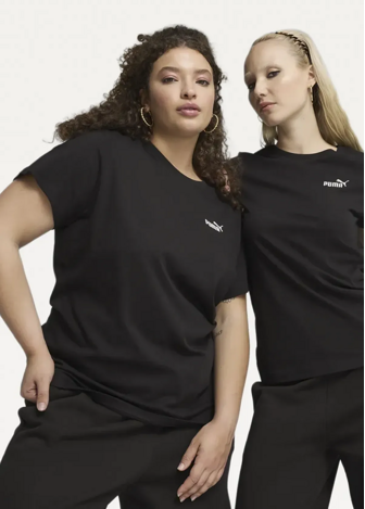 Футболка женская PUMA ESS Small No. 1 Logo Tee черного цвета