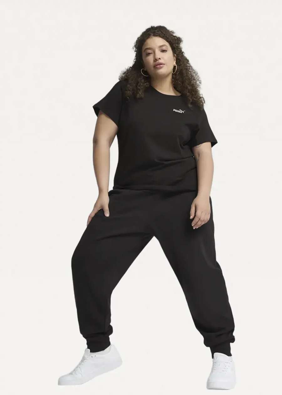 Футболка женская PUMA ESS Small No. 1 Logo Tee черного цвета