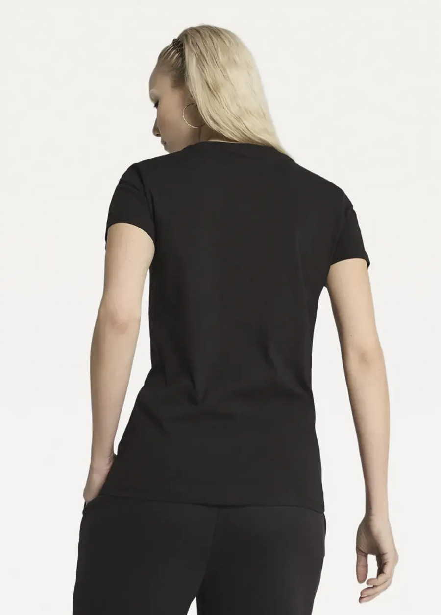 Футболка женская PUMA ESS Small No. 1 Logo Tee черного цвета