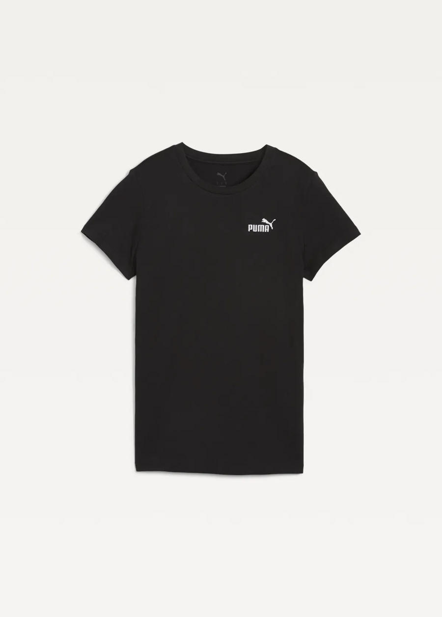 Футболка женская PUMA ESS Small No. 1 Logo Tee черного цвета