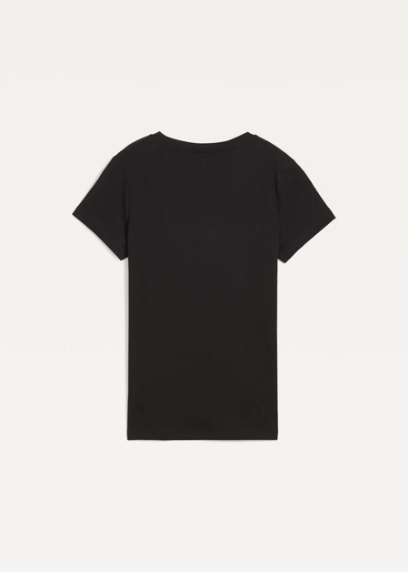 Футболка жіноча PUMA ESS Small No. 1 Logo Tee чорного кольору
