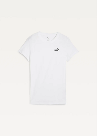 Футболка женская PUMA ESS Small No. 1 Logo Tee белого цвета