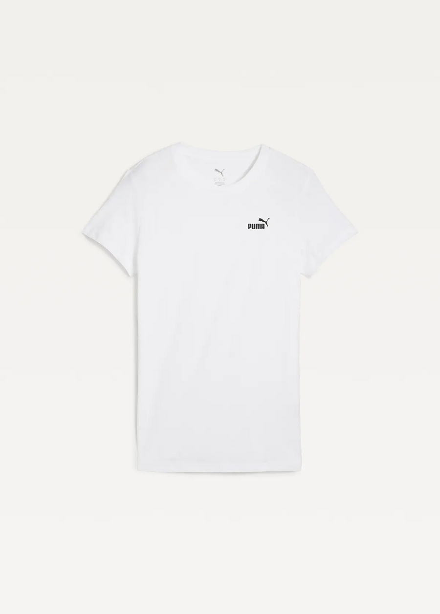 Футболка женская PUMA ESS Small No. 1 Logo Tee белого цвета