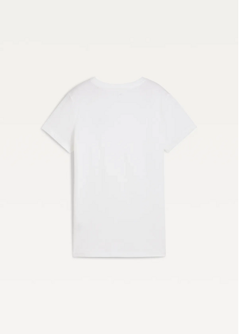 Футболка женская PUMA ESS Small No. 1 Logo Tee белого цвета