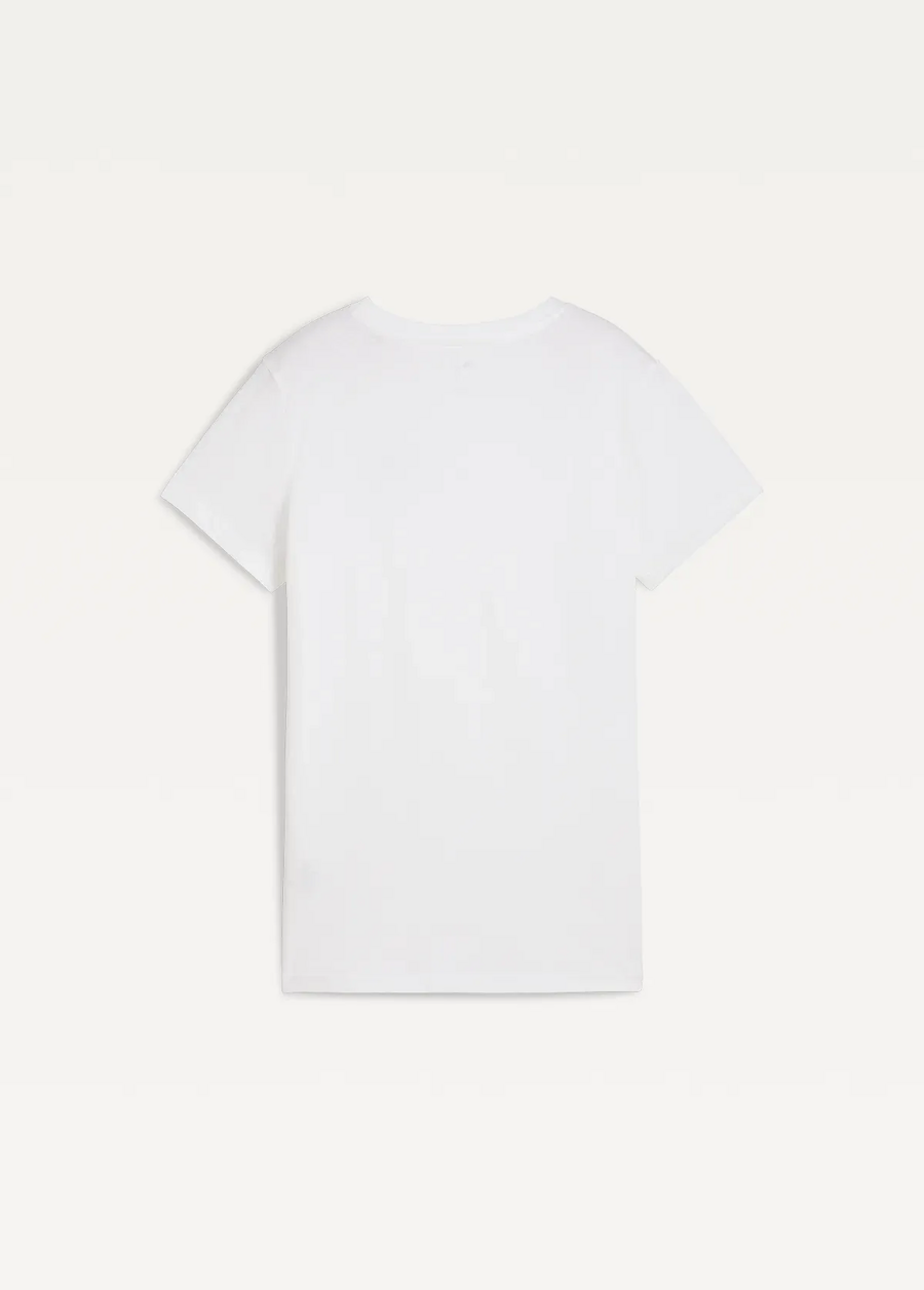 Футболка женская PUMA ESS Small No. 1 Logo Tee белого цвета