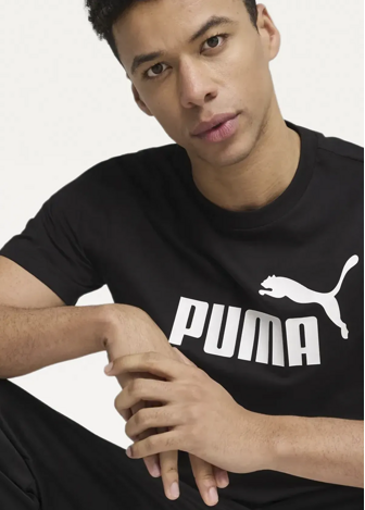 Футболка чоловіча PUMA ESS No. 1 Logo Tee черного цвета