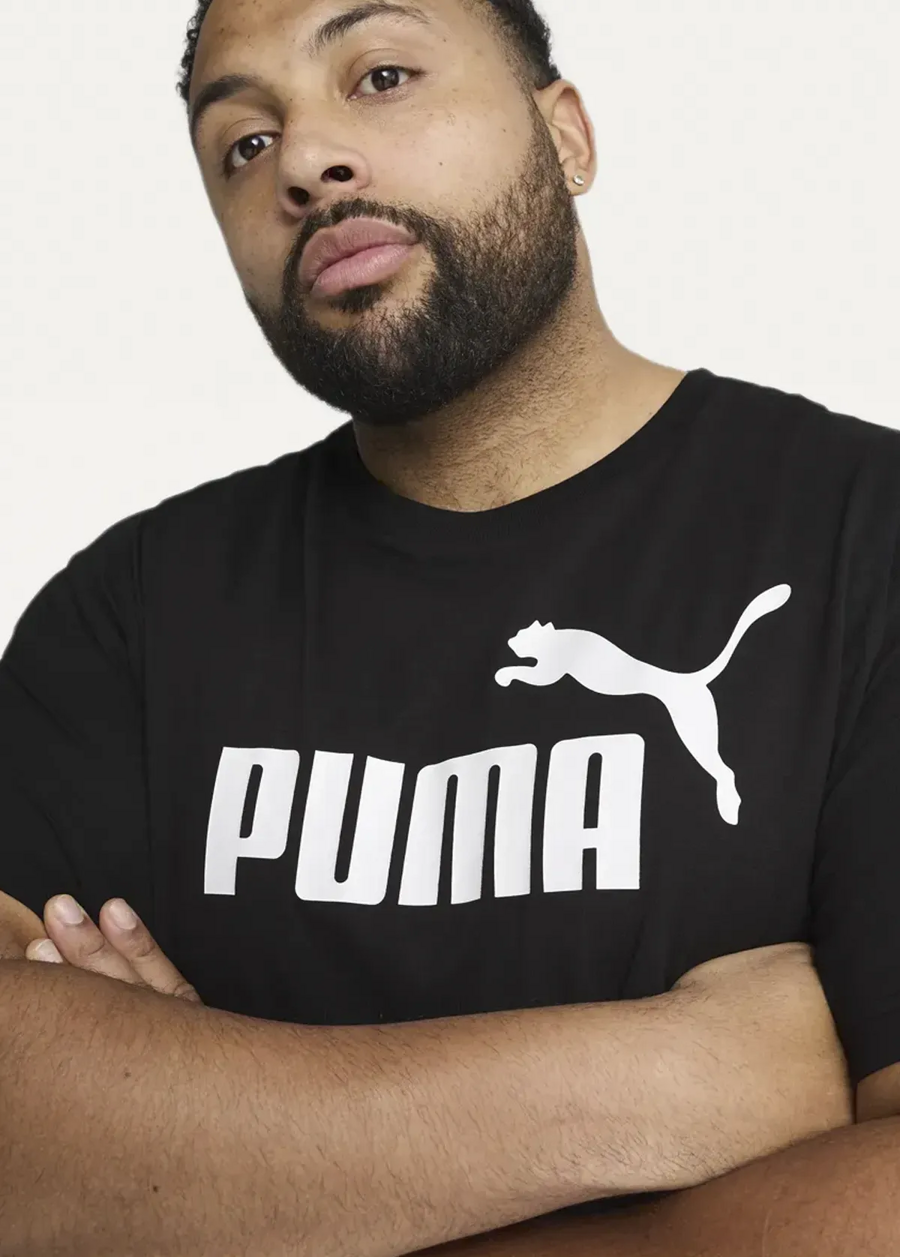 Футболка чоловіча PUMA ESS No. 1 Logo Tee черного цвета