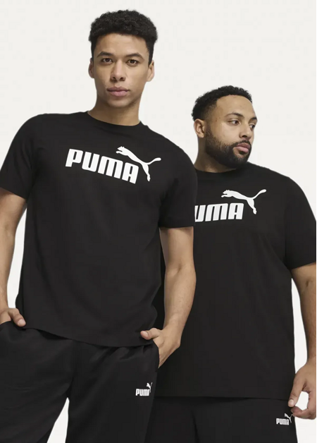 Футболка чоловіча PUMA ESS No. 1 Logo Tee чорного кольору