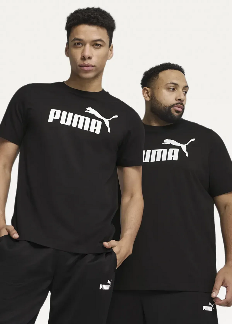Футболка чоловіча PUMA ESS No. 1 Logo Tee черного цвета