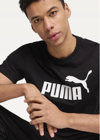 Футболка чоловіча PUMA ESS No. 1 Logo Tee черного цвета