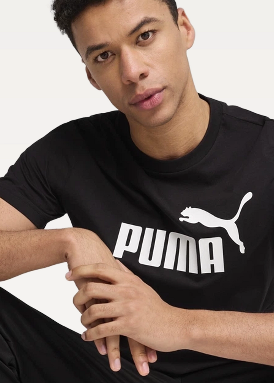 Футболка чоловіча PUMA ESS No. 1 Logo Tee черного цвета