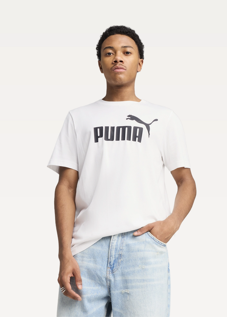 Футболка чоловіча PUMA ESS No. 1 Logo Tee белого цвета