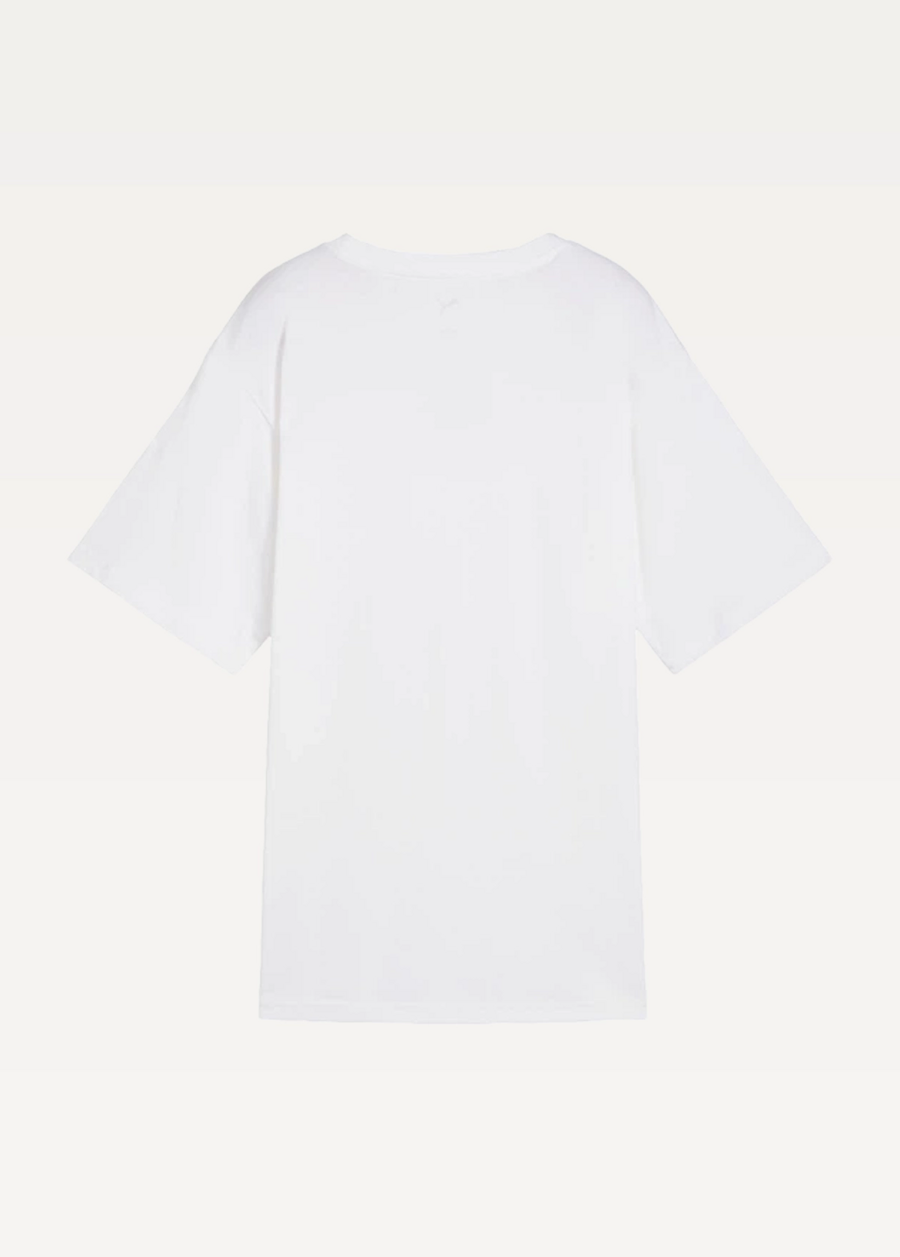 Футболка женская PUMA ESS Relaxed Tee белого цвета