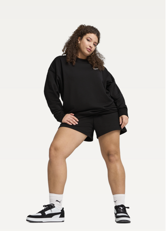 Світшот жіночий PUMA ESS No.1 Logo Relaxed Crew чорного кольору