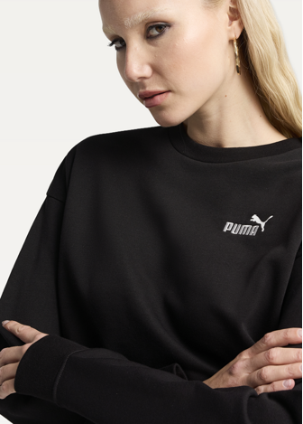 Світшот жіночий PUMA ESS No.1 Logo Relaxed Crew чорного кольору
