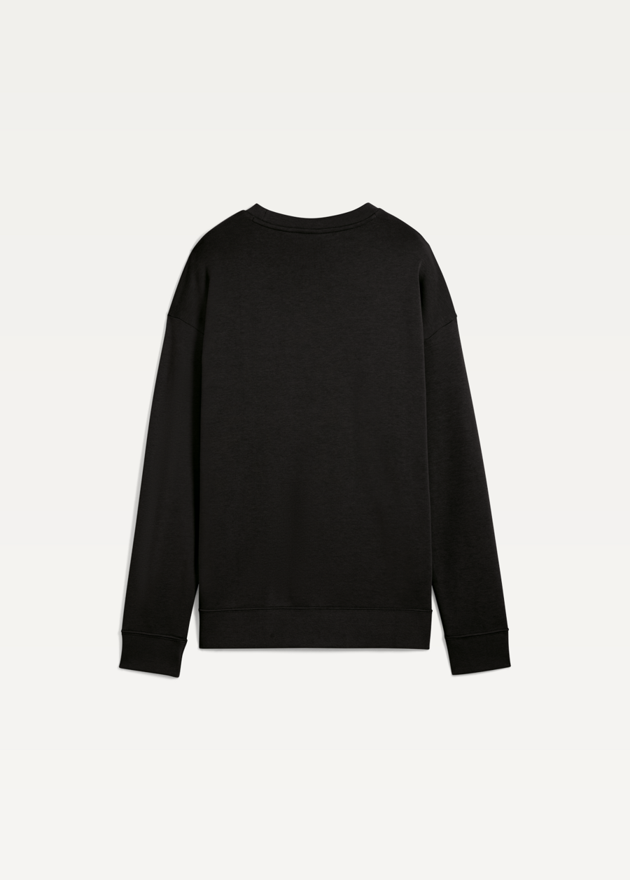 Світшот жіночий PUMA ESS No.1 Logo Relaxed Crew чорного кольору