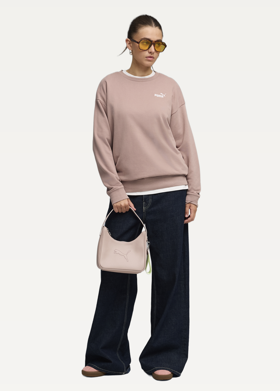 Світшот жіночий PUMA ESS No.1 Logo Relaxed Crew Sandstone