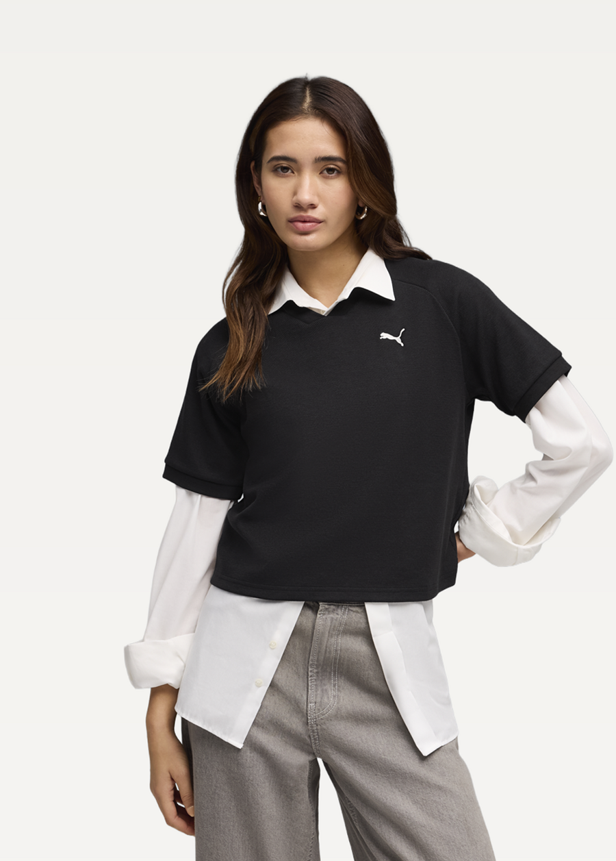 Футболка женская PUMA CLASS Relaxed Tee черного цвета