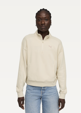 Худі жіноче PUMA CLASS Relaxed Half-Zip Alpine Snow