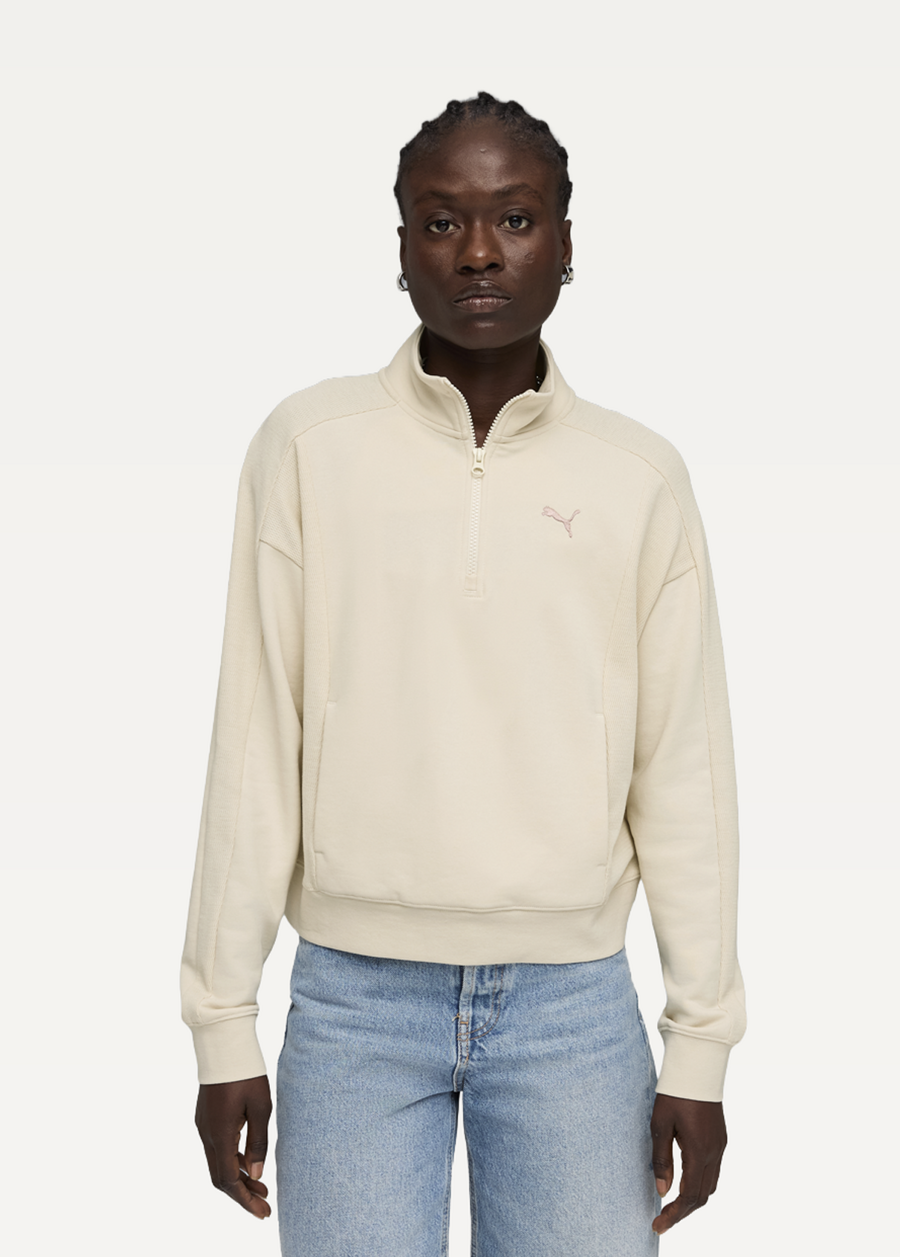 Худі жіноче PUMA CLASS Relaxed Half-Zip Alpine Snow