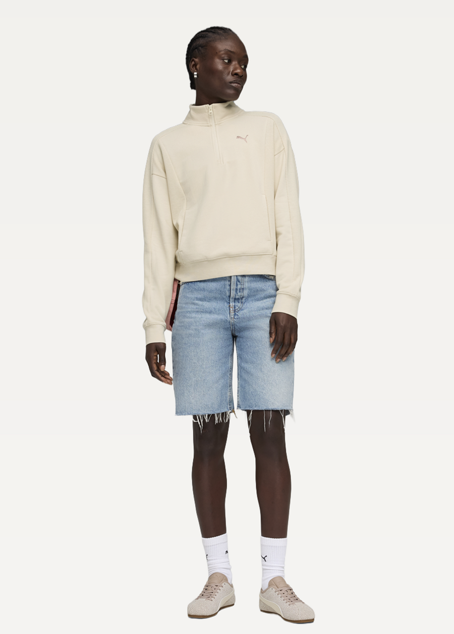 Худі жіноче PUMA CLASS Relaxed Half-Zip Alpine Snow