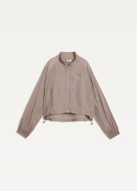 Спортивна куртка жіноча PUMA HER Relaxed Full-Zip Woven J Sandstone