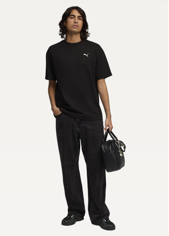 Футболка чоловіча PUMA ESS ELEVATED Relaxed Tee чорного кольору