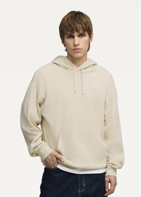 Худі чоловіче PUMA ESS ELEVATED Relaxed Hoodie Alpine Snow