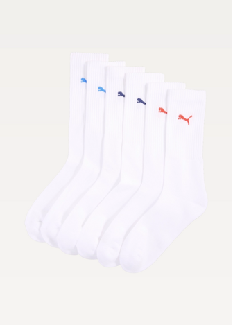 Шкарпетки чоловічі PUMA CREW SOCK White / Red / Blue