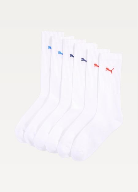 Шкарпетки чоловічі PUMA CREW SOCK White / Red / Blue