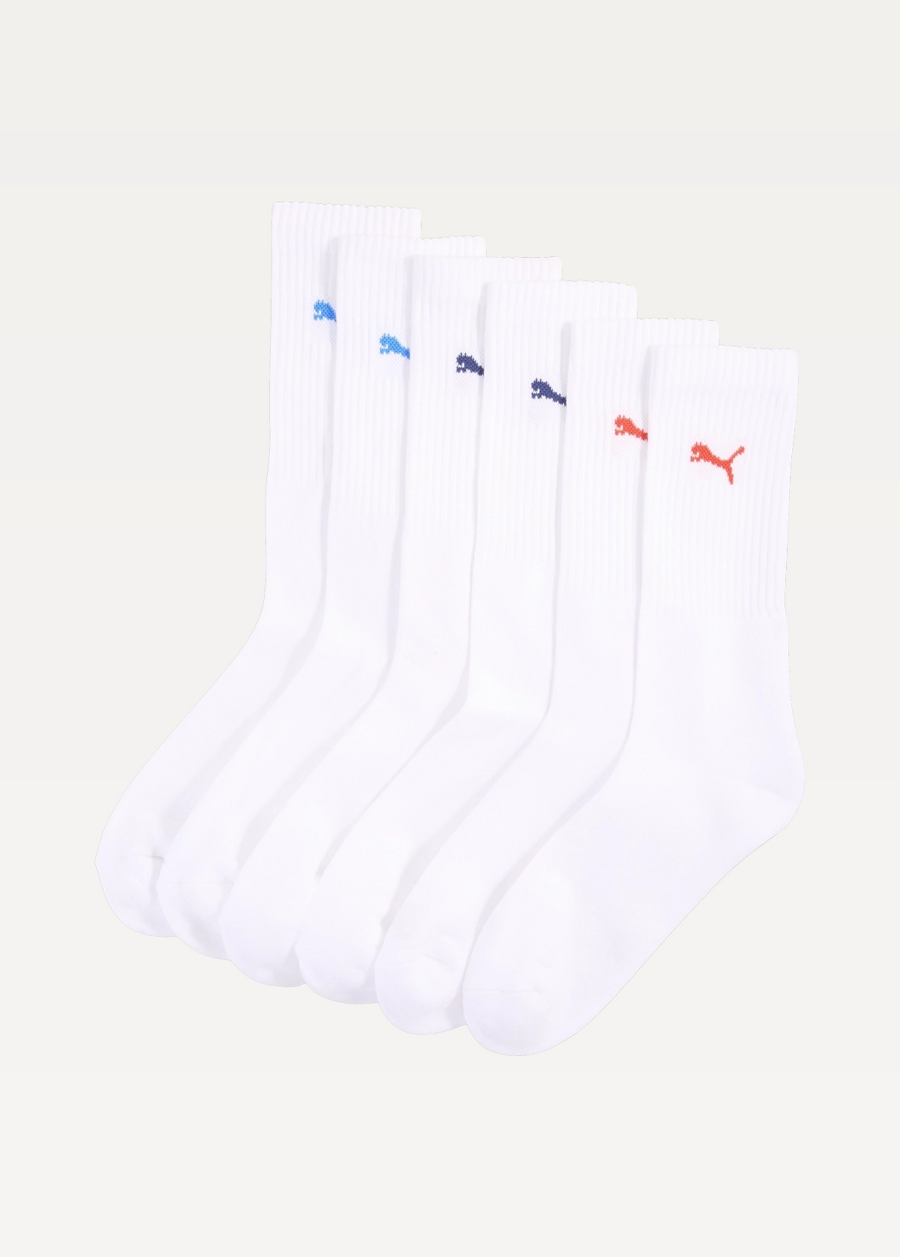 Шкарпетки чоловічі PUMA CREW SOCK White / Red / Blue
