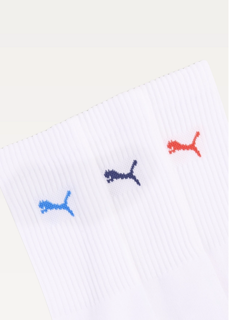 Шкарпетки чоловічі PUMA CREW SOCK White / Red / Blue