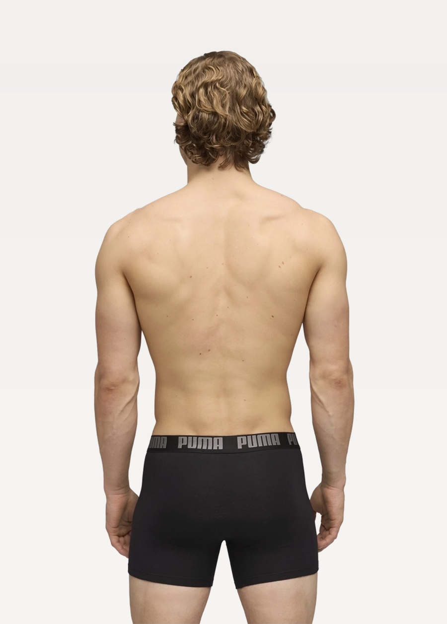 Нижнее белье мужское PUMA MEN EVERYDAY BASIC BOXERS Grey Melange/Black