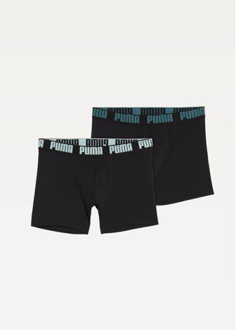 Нижнее белье мужское PUMA MEN EVERYDAY BASIC BOXERS Black/Mint/Emerald