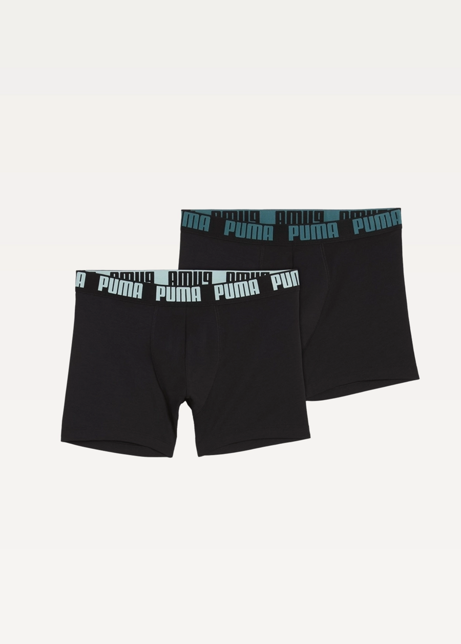 Спідня білизна чоловіча PUMA MEN EVERYDAY BASIC BOXERS Black / Mint / Emerald