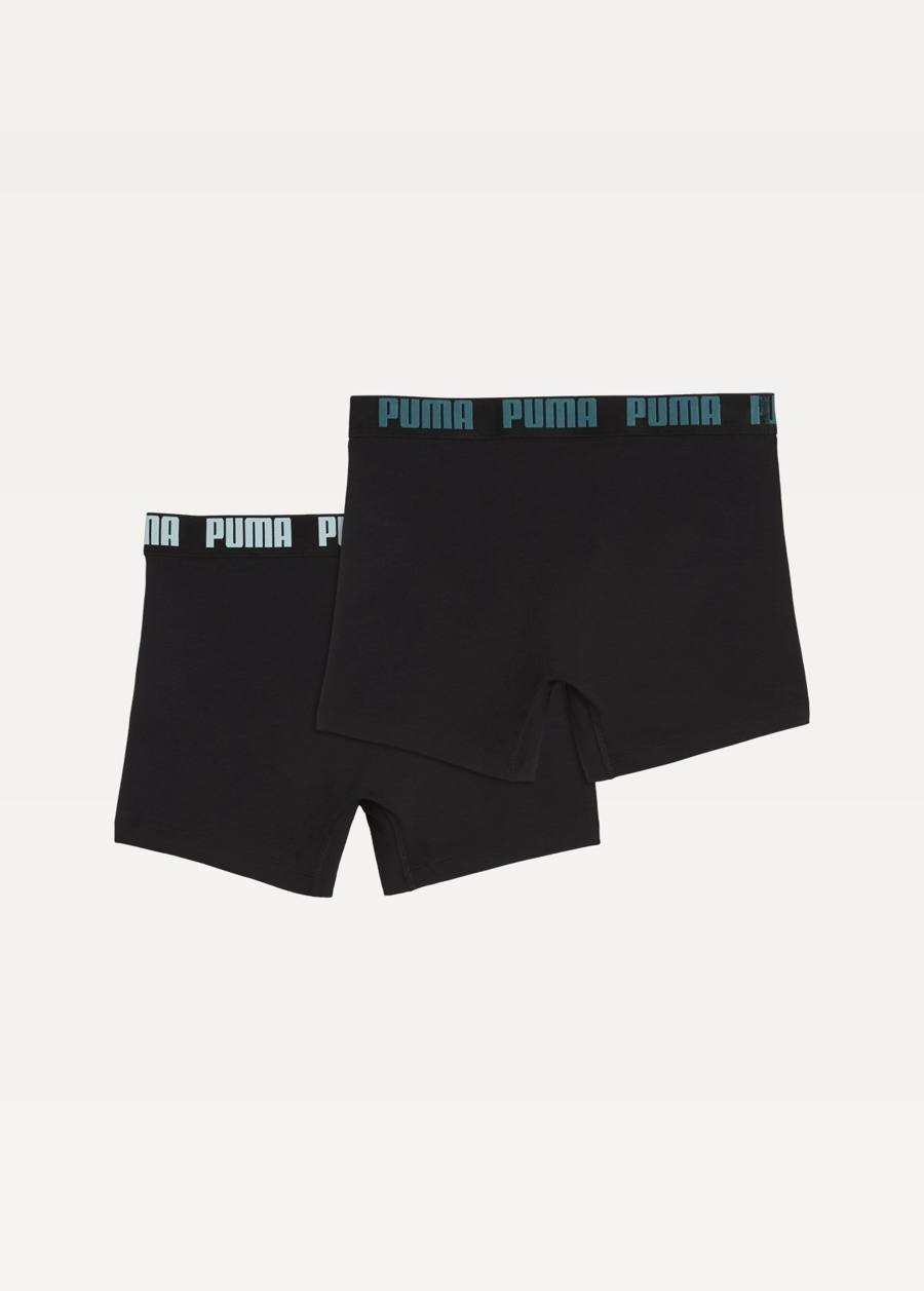 Спідня білизна чоловіча PUMA MEN EVERYDAY BASIC BOXERS Black / Mint / Emerald