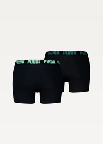 Нижнее белье мужское PUMA MEN EVERYDAY BASIC BOXERS Black/Mint/Emerald