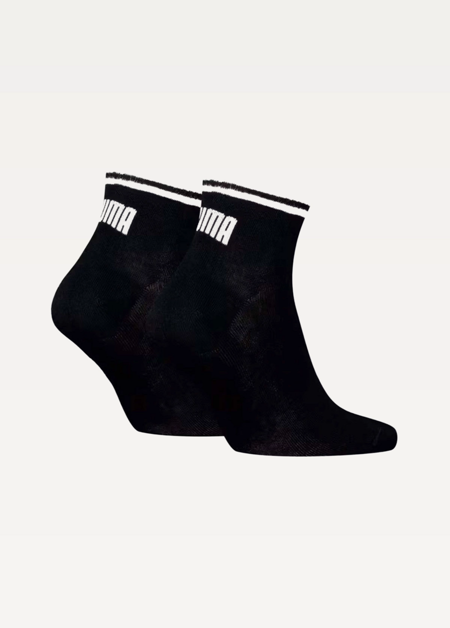 Шкарпетки Unisex PUMA UNISEX HERITAGE QUARTER чорного кольору