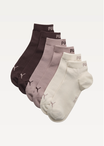 Шкарпетки PUMA UNISEX QUARTER PLAIN (3 пари) Unisex Neutral / Brown