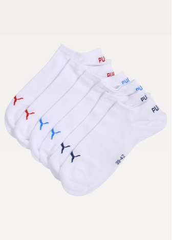 Шкарпетки PUMA UNISEX SNEAKER PLAIN (3 пари) Unisex White / Red / Blue