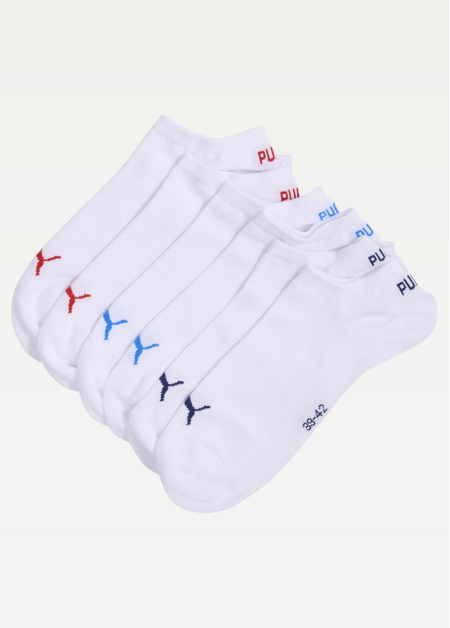 Шкарпетки PUMA UNISEX SNEAKER PLAIN (3 пари) Unisex White / Red / Blue