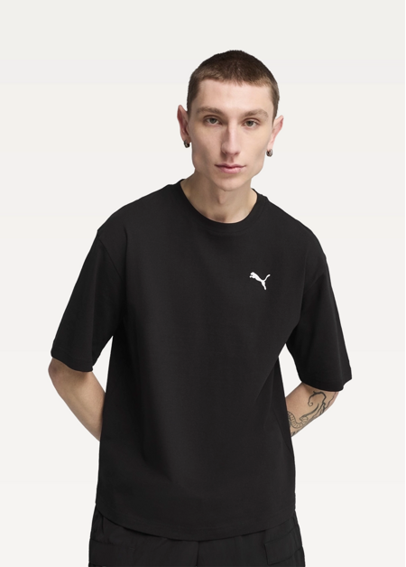 Футболка чоловіча PUMA WARDROBE ESS Boxy Tee черного цвета