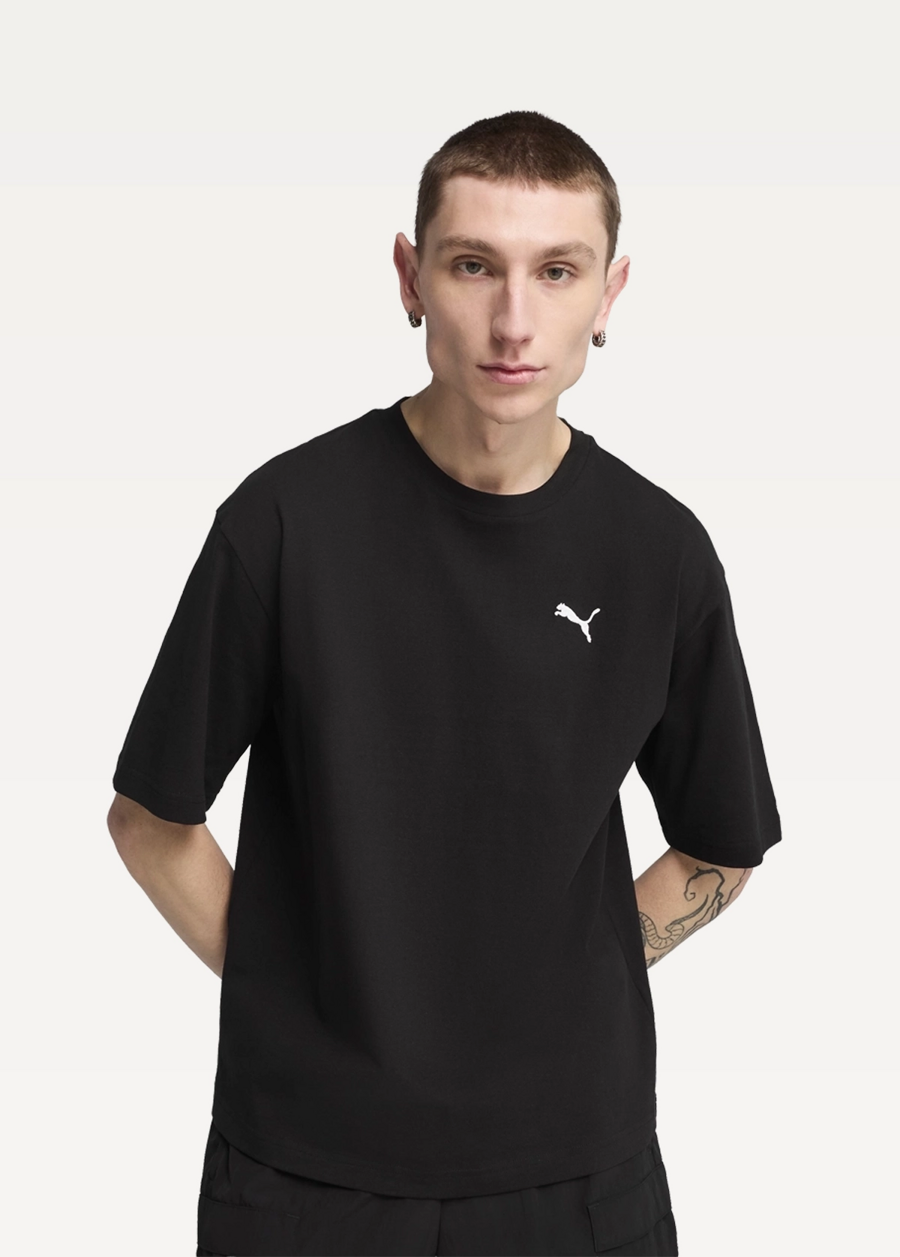 Футболка чоловіча PUMA WARDROBE ESS Boxy Tee чорного кольору
