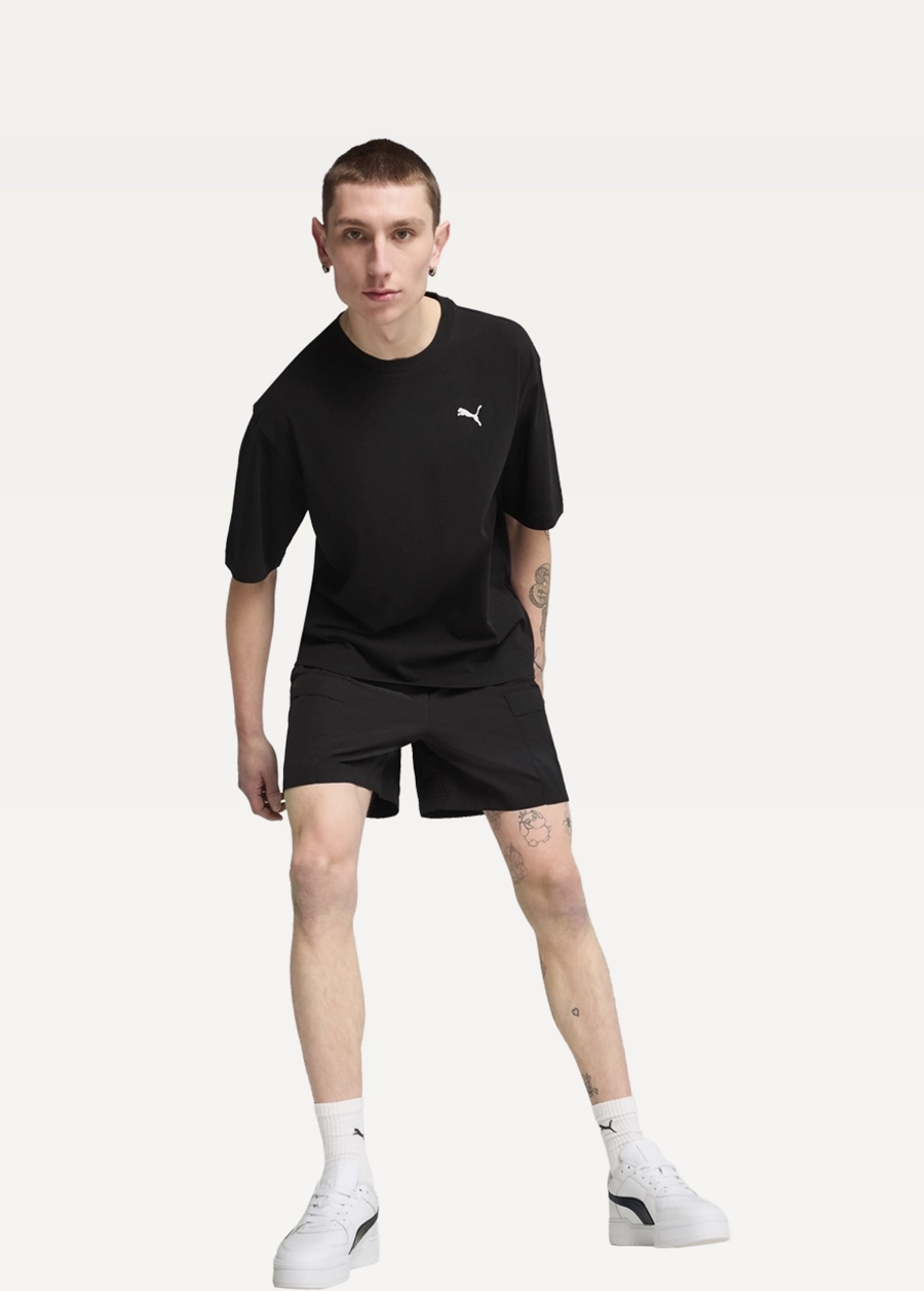 Футболка чоловіча PUMA WARDROBE ESS Boxy Tee чорного кольору